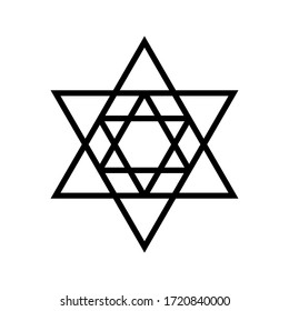 star shape illustration vector graphic. basic shape perfect for preschool learning for children and good for mathematics