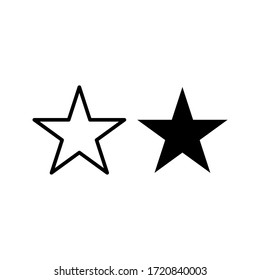 gráfico vectorial de ilustración de forma estrella. forma básica perfecta para el aprendizaje preescolar para niños y buena para las matemáticas