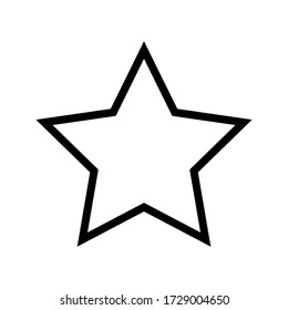star shape illustration vector graphic. basic shape perfect for preschool learning for children and good for mathematics and any purposes