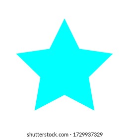 star shape illustration vector graphic. basic shape perfect for preschool learning for children and good for mathematics and any purposes