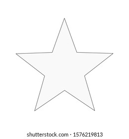 star shape isolated on white background. vector illustration