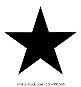 star shape isolated on white background. vector illustration