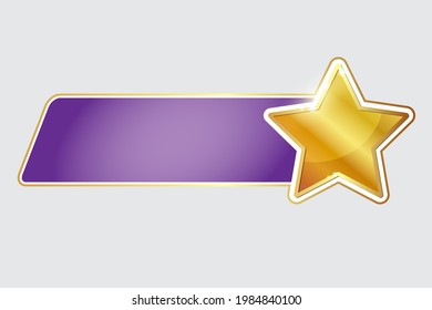 Star shape labels and stickers design.