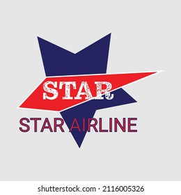 star shape logo design for modern business