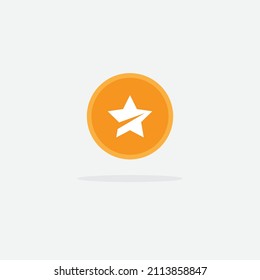 star shape logo, star icon