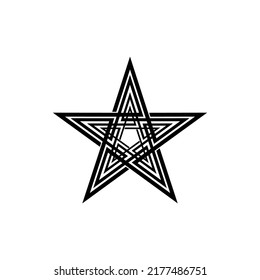 Star Shape for Logo, Icon, Symbol, Pictogram or Graphic Design Element. Vector Illustration