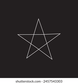 Star Shape for Logo, Icon, Symbol, Pictogram or Graphic Design Element. Vector Illustration