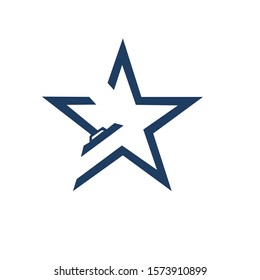 star shape logo & illustration vector art