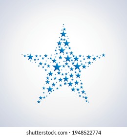 star shape made of stars
