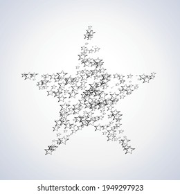 star shape made of stars