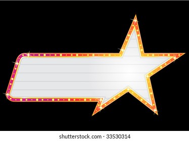 Star shape neon