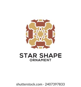 Star Shape Ornaments Vector Pattern Design