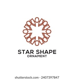 Star Shape Ornaments Vector Pattern Design