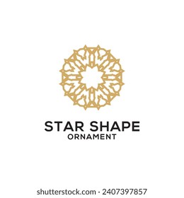 Star Shape Ornaments Vector Pattern Design