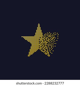 star shape pixel art design