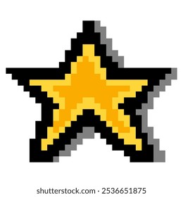  Star shape in pixel art style