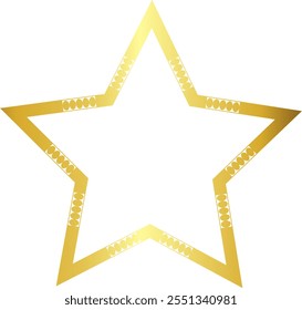 Star Shape round circular graphic design artistic Gold picture frame luxury golden frame gold border vector royals framework decoration decorative element isolated background 
