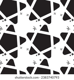 Star shape seamless pattern background Vector