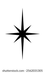 Star shape shining sparkle symbol
