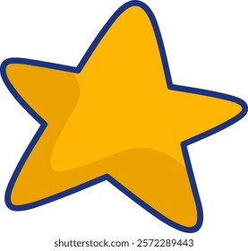 Star Shape Sticker Vector Illustration