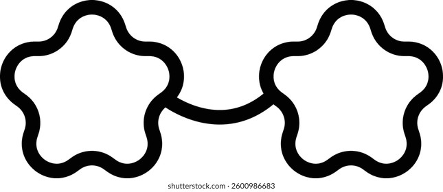 Star Shape Sunglasses Silhouette Design

