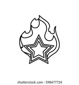 Star shape symbol icon vector illustration graphic design
