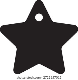 Etiqueta de forma de estrella Diseño de silueta Etiqueta de ropa de bebé para niños Lindo vivero mínimo Imprimible Regalo Marca Gráfico