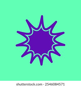 Star Shape for Textbox or Tag Icon with Blue Color. Label Icon. High Quality Vector Icon. Editable Vector