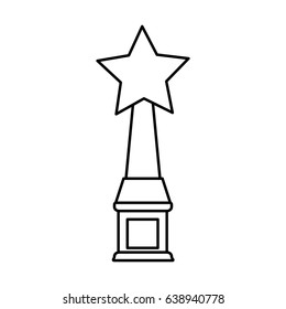 star shape trophy icon image 