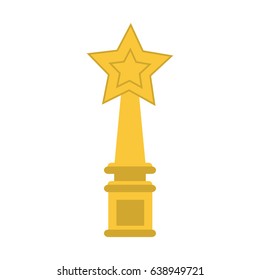 star shape trophy icon image 