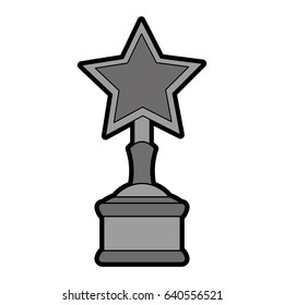 star shape trophy icon image 