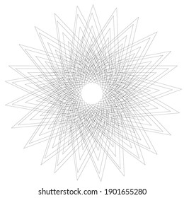 from star shape turned into abstract ornament