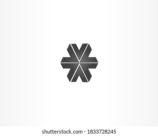 Identidad del logotipo de la compañía portadora de forma estrella