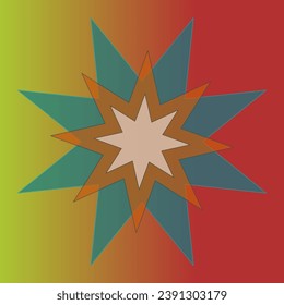 Star Shape Vector Design Graphic Illustration