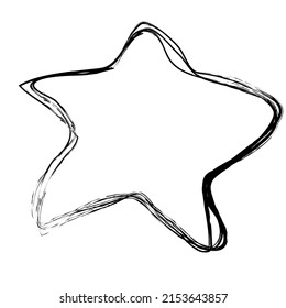 star shape vector doodle hand drawn element