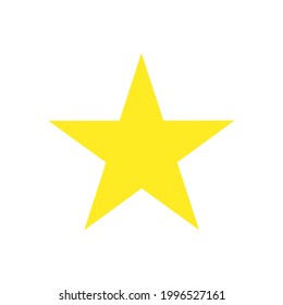 Star shape vector illustration abstract design symbol. Gold sign star shape award rating element. Golden decoration isolated white button. Best rate icon simple border sign. Website review