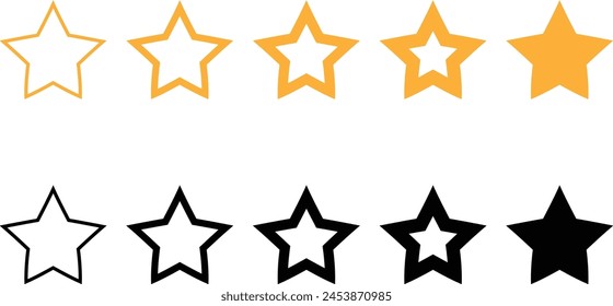 Star shape Vector image or clipart for background or project