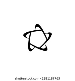 Star shape vector logo template design 