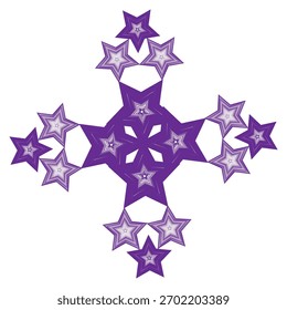 Design em forma de estrela usando ilustrador 