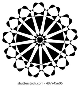 Star shaped geometric circle pattern