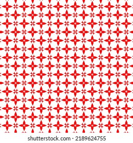 Star Shaped Red White Texture Wallpaper Wrapping Paper Banner Graphics Illustration Background Decorative Laminates Textile Interior Design Art Geometrical Pattern 