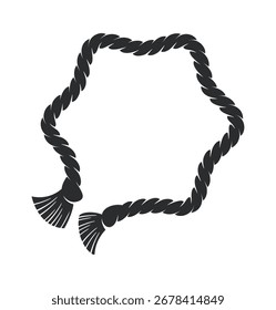 Star shaped rope border design