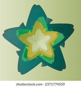 Star shaped vector design graphic pattern