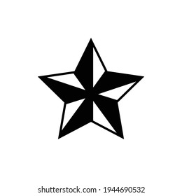 Star shaped vector illustration icon