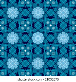 Star shaped vintage seamless tile pattern.