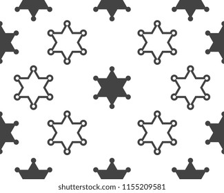 star sherif vector icon illustration design template