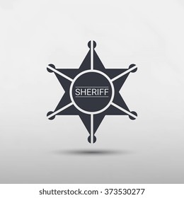 Star sheriff icon - Vector