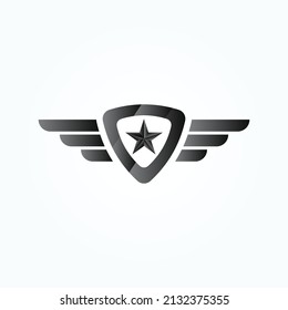 Star Shield 2 vector design illustration