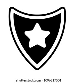 star and shield.