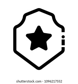 star and shield.